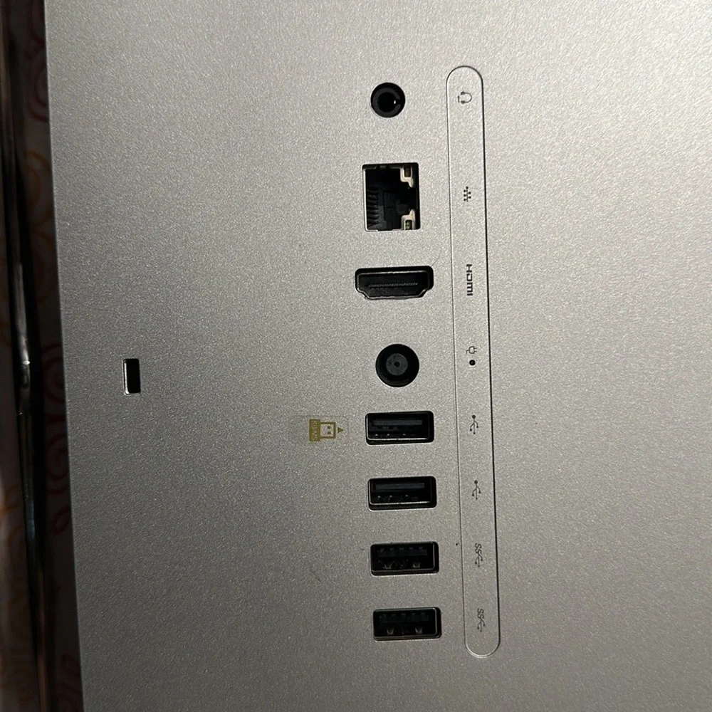 Hp - 27-touch screen all in one 12 GB memory Silver.